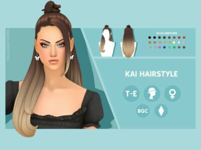 KAI Hairstyle By Simcelebrity00 Sims 4 CC