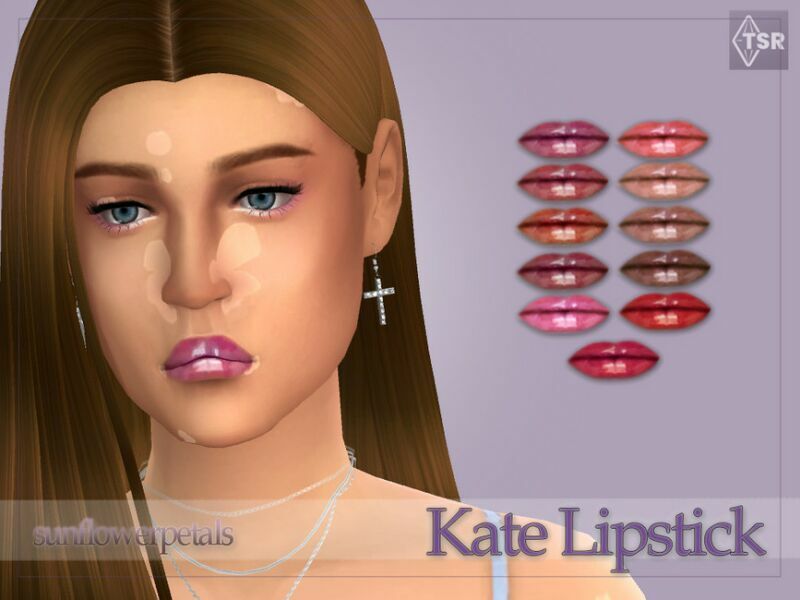 Kate Lipstick By Sunflowerpetalscc Sims 4 CC