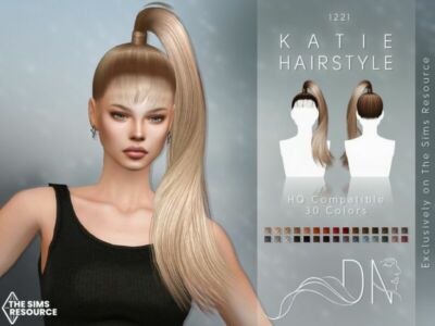 Katie Hairstyle By Darknightt Sims 4 CC