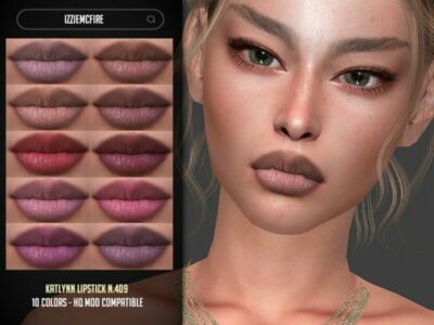 Katlynn Lipstick N.409 By Izziemcfire Sims 4 CC