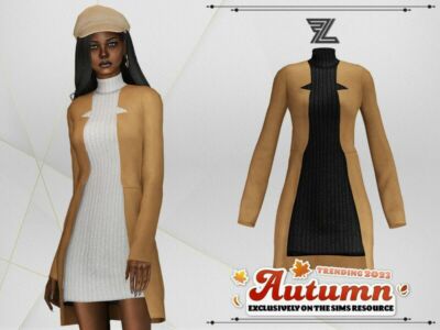 Katy Autumn Sweater And Jacket By Forlima Sims 4 CC