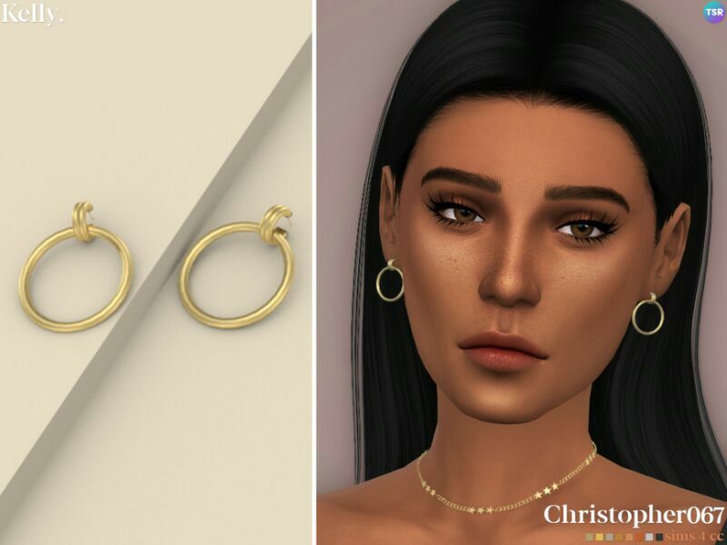 Kelly Earrings By Christopher067 Sims 4 CC