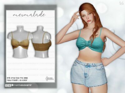 Knit Crop TOP MC356 By Mermaladesimtr Sims 4 CC