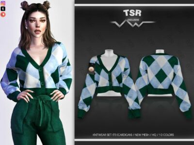 Knitwear SET-173 (Cardigan) BD597 By Busra-Tr Sims 4 CC