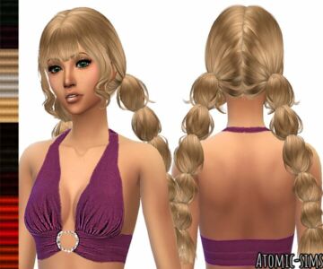 Kotehoksims Hair 45 Melting Strawberry Hair Retexture (Mesh Needed) By Atomic-Sims Sims 4 CC