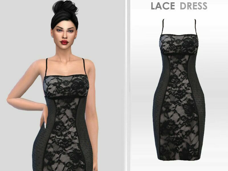 Lace Dress / Party Sims 4 CC