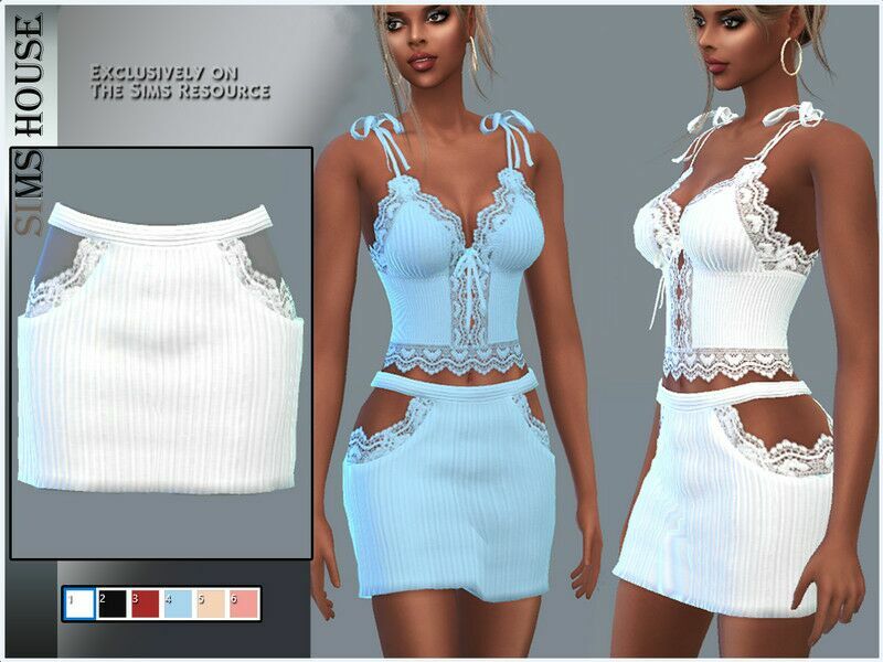 / Lace Skirt Sims 4 CC