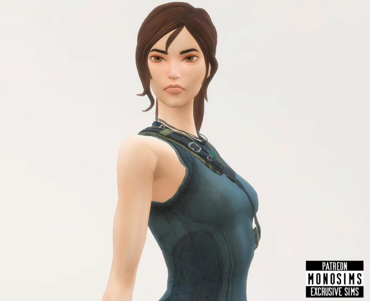 sims 4 cc laracroft fortnite style by monosims 2