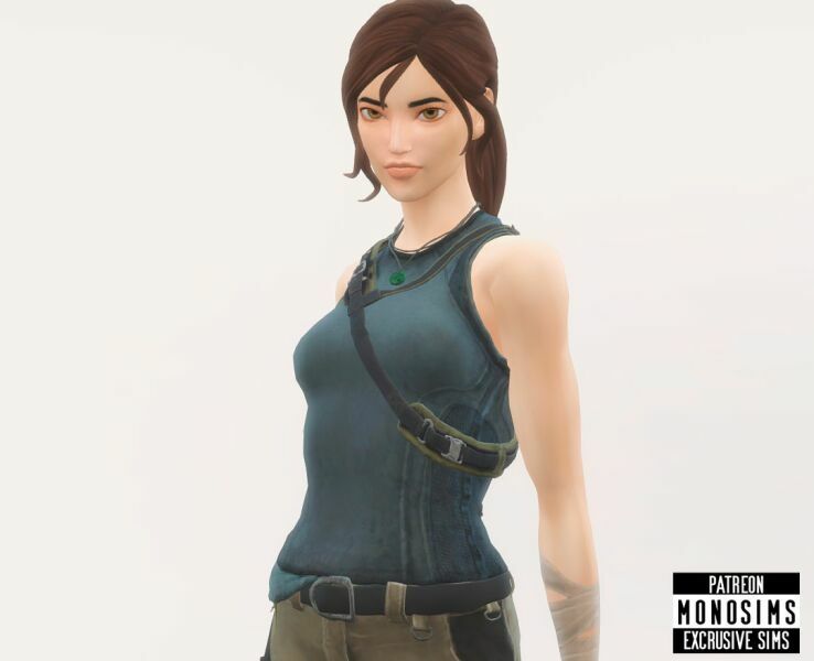 sims 4 cc laracroft fortnite style by monosims 3