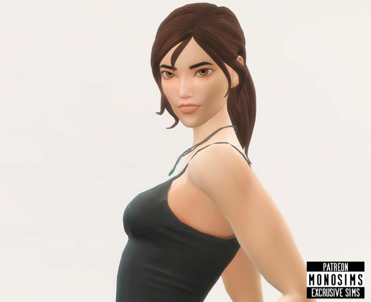 sims 4 cc laracroft fortnite style by monosims 4