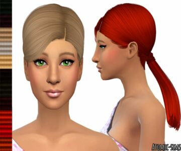 Leahlillith Angela Hairstyle Retexture By Atomic-Sims Sims 4 CC