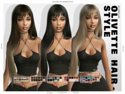 Leahlillith Olivette Hairstyle Sims 4 CC