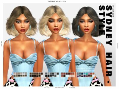 Leahlillith Sydney Hairstyle Sims 4 CC