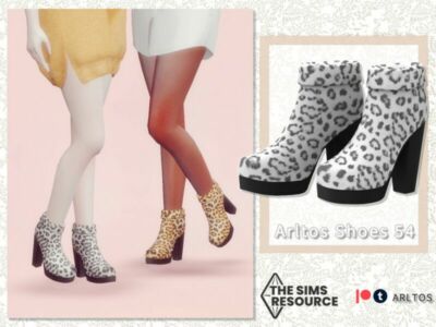 Leopard Boots / 54 By Arltos Sims 4 CC