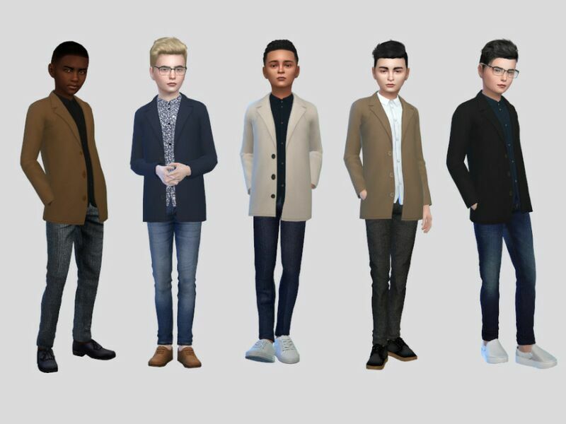 Leopold Suit Jacket Boys By Mclaynesims Sims 4 CC