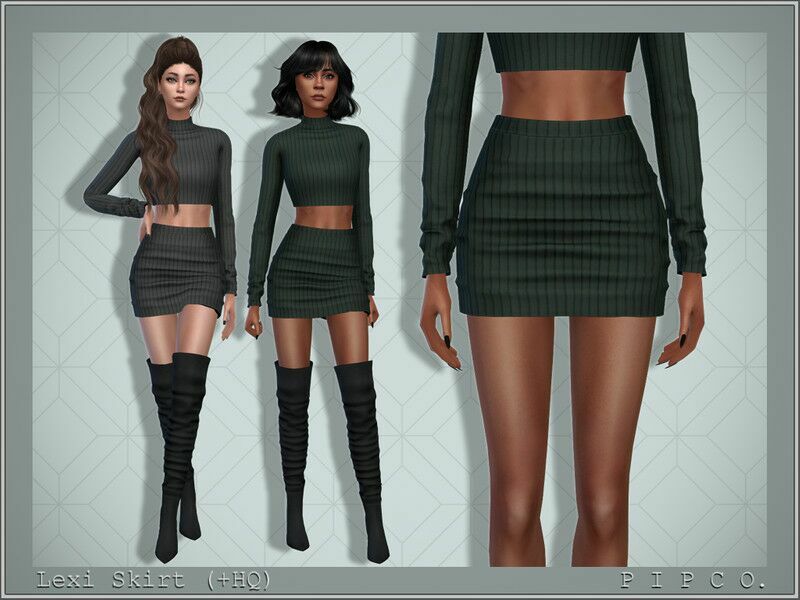 Lexi Skirt. Sims 4 CC