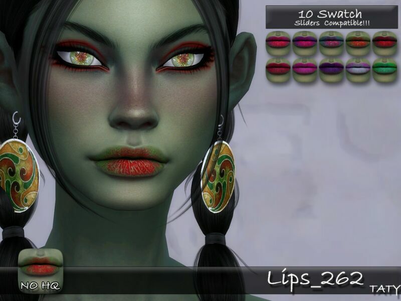 Lips_262 By Tatygagg Sims 4 CC