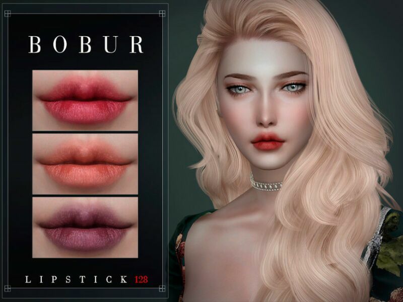 Lipstick 128 By Bobur3 Sims 4 CC