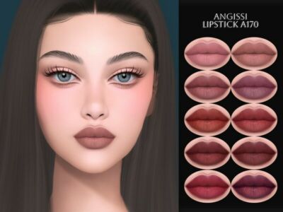 Lipstick A170 By Angissi Sims 4 CC