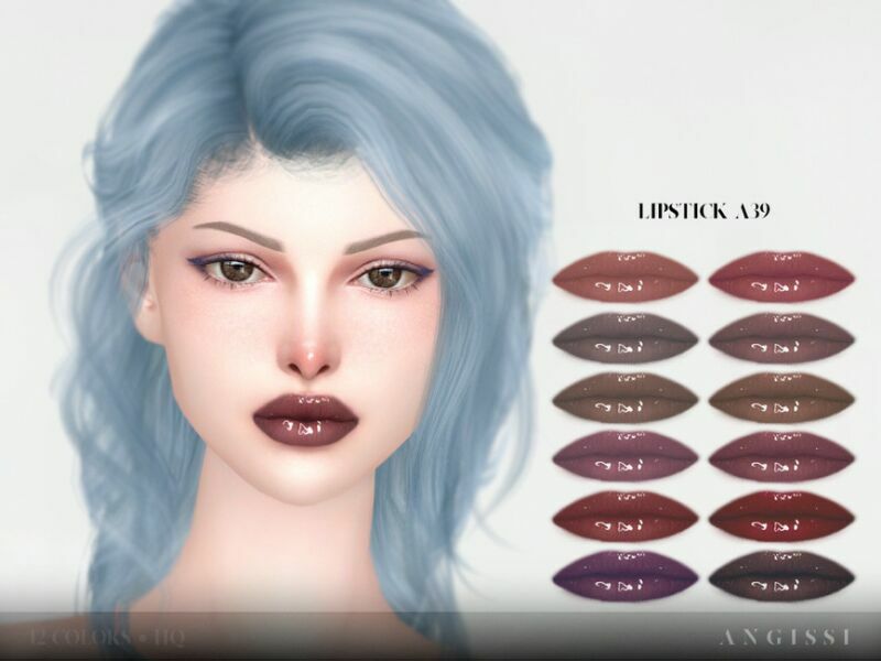 Lipstick A39 By Angissi Sims 4 CC