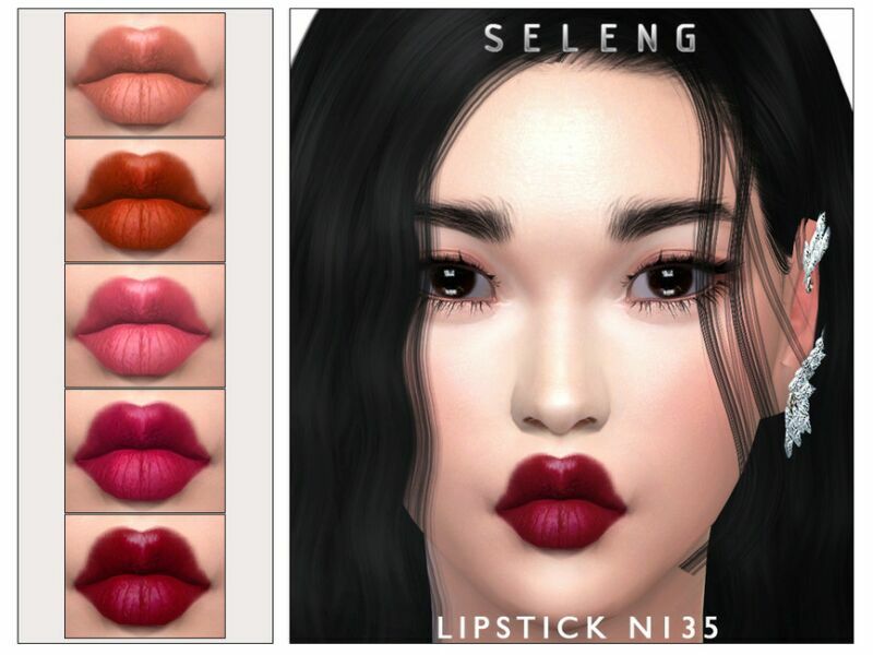 Lipstick N135 By Seleng Sims 4 CC