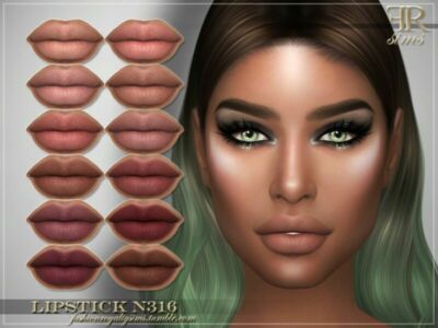 Lipstick N316 By Fashionroyaltysims Sims 4 CC