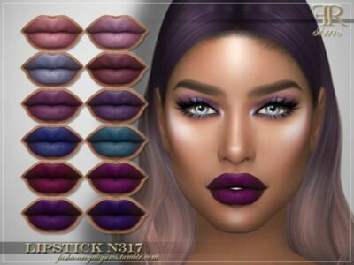 Lipstick N317 By Fashionroyaltysims Sims 4 CC