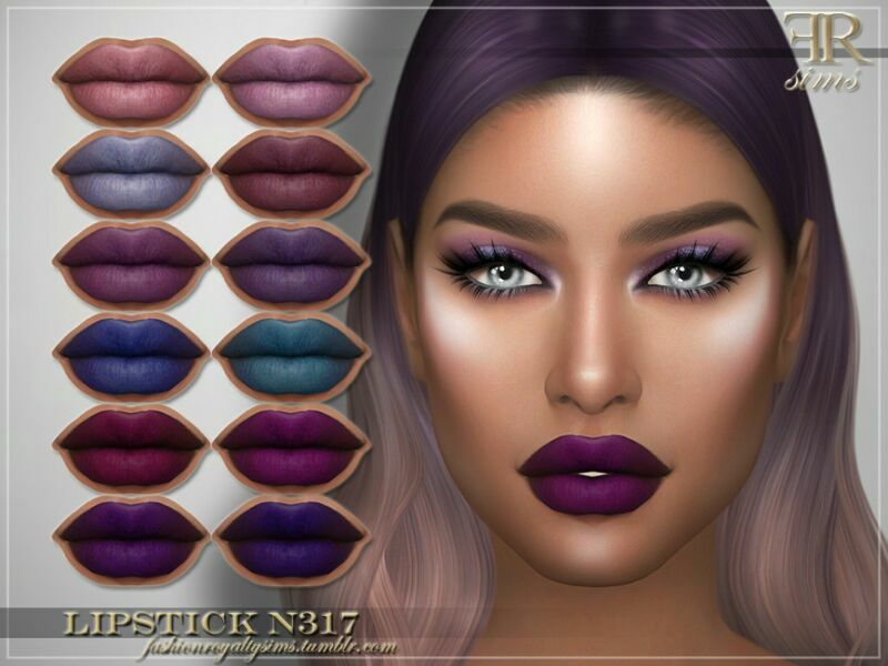 Lipstick N317 By Fashionroyaltysims Sims 4 CC