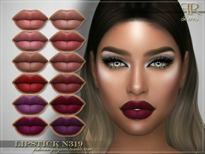 Lipstick N319 By Fashionroyaltysims Sims 4 CC