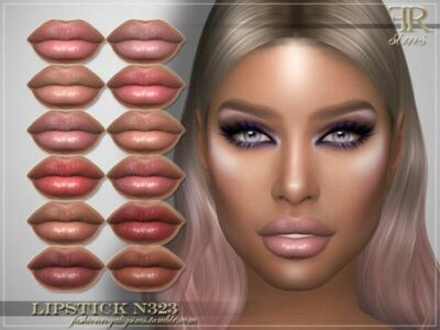 Lipstick N323 By Fashionroyaltysims Sims 4 CC