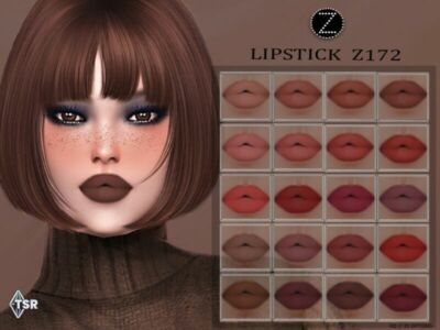 Lipstick Z172 By Zenx Sims 4 CC