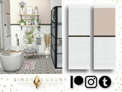 Liria Tiles Collection – Wallpapers Sims 4 CC