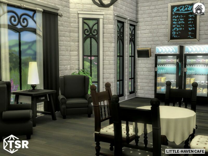 sims 4 cc little haven cafe by pinkfizzzzz 4