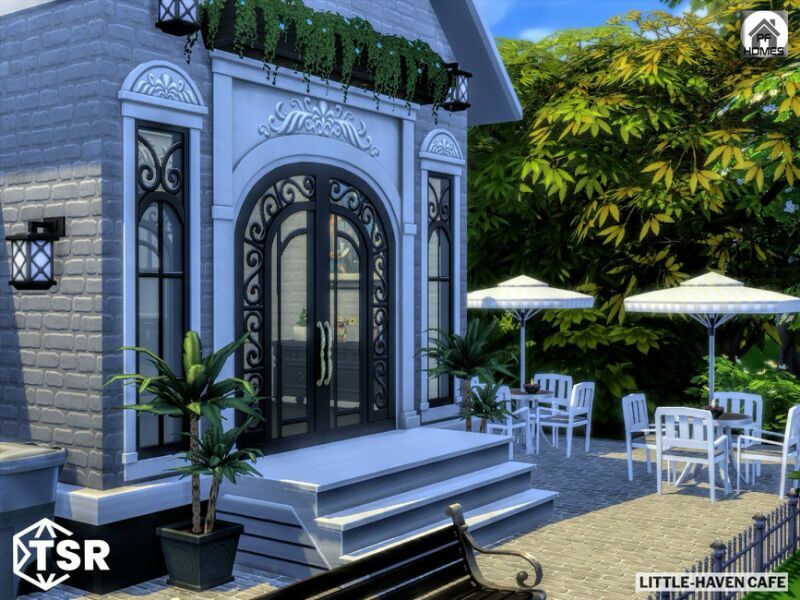 sims 4 cc little haven cafe by pinkfizzzzz 5