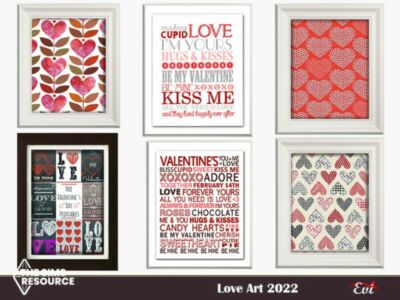 Love ART 2022 By EVI Sims 4 CC