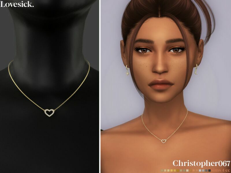 Lovesick Necklace By Christopher067 Sims 4 CC