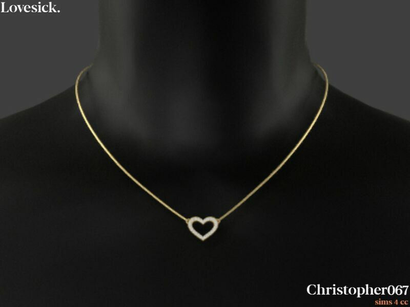 sims 4 cc lovesick necklace by christopher067 3