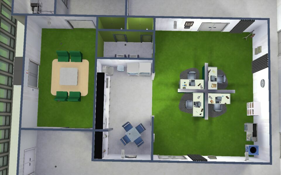 sims 4 cc lumon office severance 7