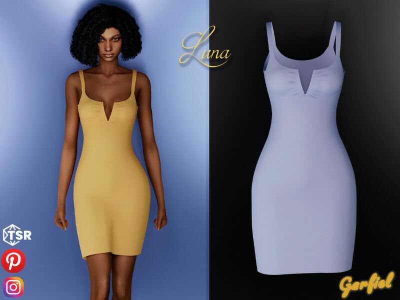 Luna – Cute Casual Dress Sims 4 CC