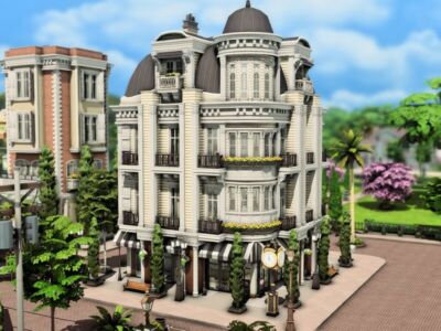 Luxury Boutique + French Apartments Sims 4 CC