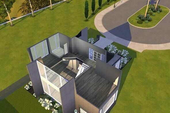 sims 4 cc luxury condo shell 3