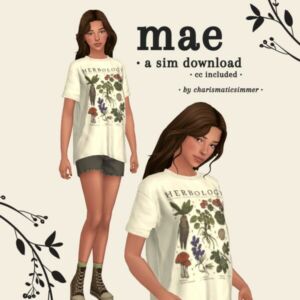 MAE [SIM Download, CC Included] By Charismaticsimmer Sims 4 CC