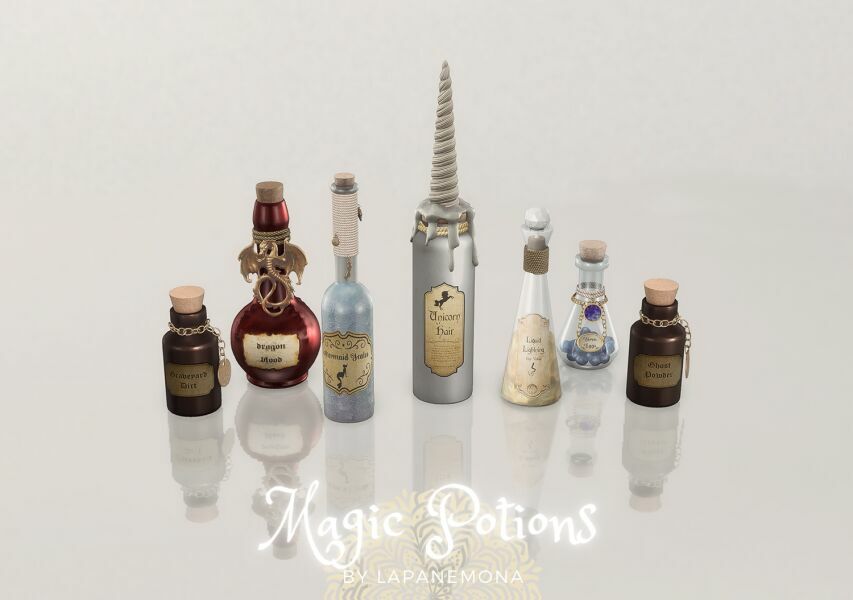 Magic Potion SET By Lapanemona Sims 4 CC