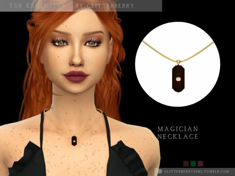 Magician Necklace By Glitterberryfly Sims 4 CC