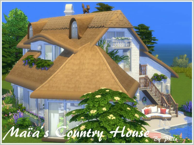 Maia’S Country House By Philo Sims 4 CC