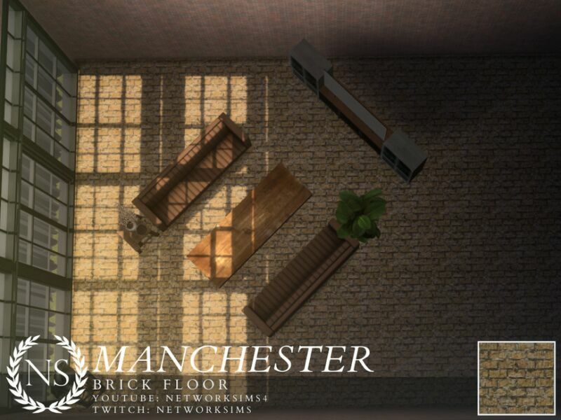 Manchester Brick Floor By Networksims Sims 4 CC