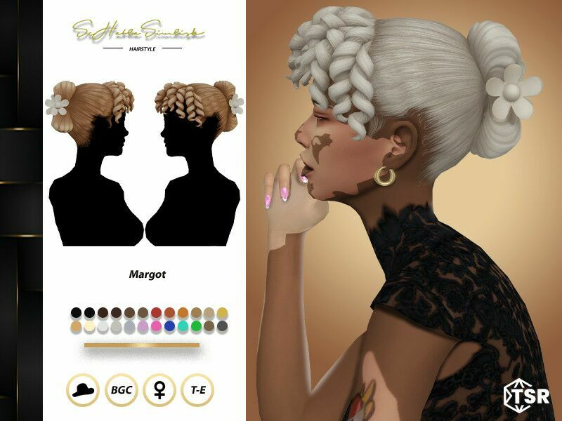 Margot Hairstyle Sims 4 CC