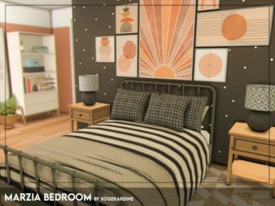 Marzia Bedroom (TSR Only CC) By Xogerardine Sims 4 CC