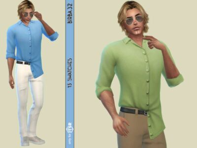 Matthew Shirt By Birba32 Sims 4 CC