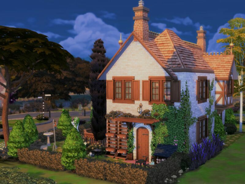 sims 4 cc medieval christmas cottage no cc by sgk45 3